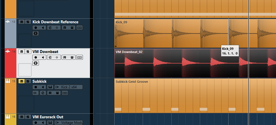 Cubase 10 Pro_track with shifted-sync